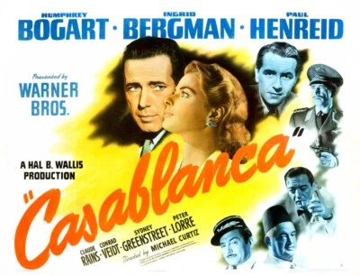 Lienzo enmarcado impresión artística giclée o póster película Casablanca Foto 1 de 4