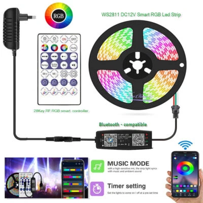WS2811 Smart RGB Led Strip DC12V Bluetooth-compatible Music Controller Kit - Image 1 of 4
