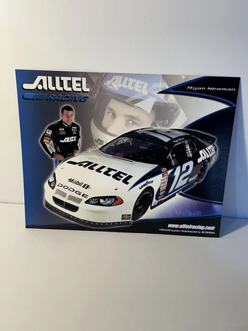 NASCAR Postcard, 2003, Ryan Newman #12, Alltel, 8x10 Cover