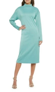 Bold Elements Long Sleeve Midi A-Line Dress Catalina Jade Size Small NWT - Picture 1 of 3