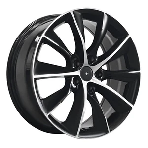 Tesla styled wheel 20x7.5" Model Y X S Black Machine Face 1pc. - Picture 1 of 7