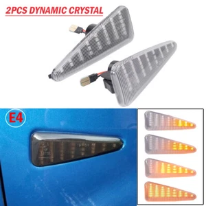 Clear LED Dynamic Side Marker Light Indicator For Dacia Sandero Renault Stepway - Foto 1 di 9