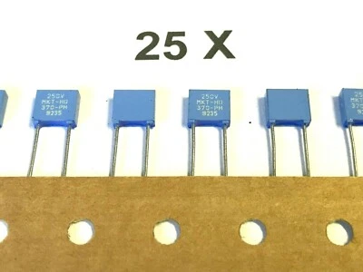VISHAY / BC COMPONENTS 10nF, 0,01uF, 250V, RM5, Kondensator, MKT370, VISHAY, BFC237048103, 25 Stück