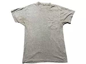 FRUIT OF THE LOOM Men's Short Sleeve W/Pocket T-Shirt (Size: M, Color: Gray). - Picture 1 of 3