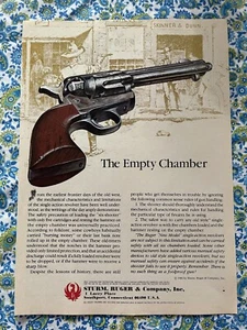 Vintage 1980 Ruger "New Model" Single Action Revolver Print Ad - Bild 1 von 7