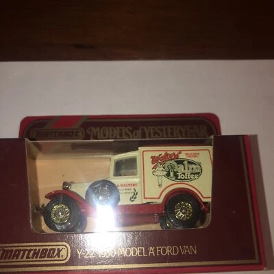 Y-22 1930 Model A Ford Van Walker’s Palm Toffee   Delicious￼ Models Yesteryear - Image 1 of 2
