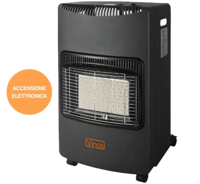 Stufa a GAS bombola gpl moderna riscaldatore per interni casa design infrarossi - Immagine 1 di 4