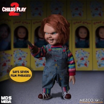 Figura Mezco Designer Series Childs Play 2 Amenacing Chucky 15" Nueva Foto 1 de 4
