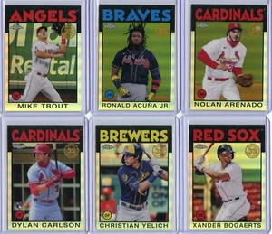 2021 Topps Chrome '86 Topps Baeball Complete Your Set - Picture 1 of 4