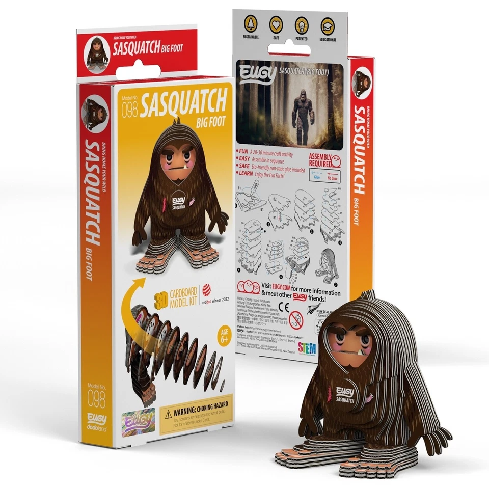 Eugy Sasquatch 3D Puzzle - Image 1 of 4