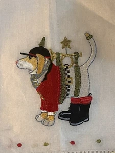 PATIENCE BREWSTER CAROLING HUNDE GESCHIRRTÜCHER GÄSTETUCH 4 STÜCK NEU - Bild 1 von 5