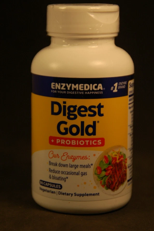 Enzymedica Premium Blend Digest Gold+Probióticos Alivio Intestinal 90 Cápsulas Exp 04/27 Foto 1 de 1
