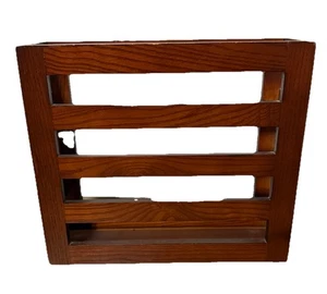 Porta documentos de montaje en pared de colección soporte para revistas madera maciza de roble montaje trasero primitivo - Imagen 1 de 12