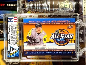 Sidney Crosby 2018-19 Upper Deck TH NHL All-Star Standouts AS-2 HHA 10 BEAUTY - Picture 1 of 4