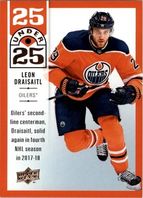 2018-19 Upper Deck 25 Under 25 #U257 Leon Draisaitl - HKY - Image 1 of 2