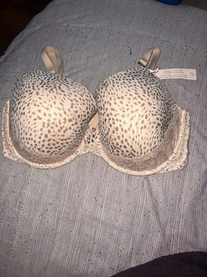 New Victoria secret Leopard Lace Print Bra Size 38ddd - Image 1 of 3