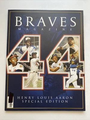 HENRY HANK AARON Atlanta Braves Baseball Souvenir Program Magazine 2021 MLB HOF - Image 1 of 2