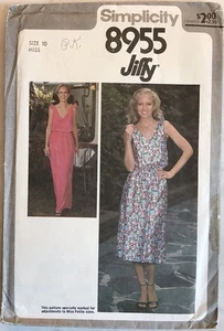 Simplicity Uncut Sewing Pattern 8955 Pullover Dress, Size 10, Vintage 1979 - Picture 1 of 2