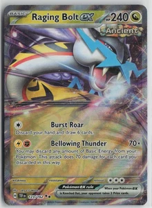 Pokemon Raging Bolt ex - 123/162 SV05: Temporal Forces Double Rare card - Picture 1 of 2