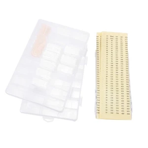 1 Set of Cross Stitch Thread Board Holder -Compartment Storage Box with Stickers - Picture 1 of 16