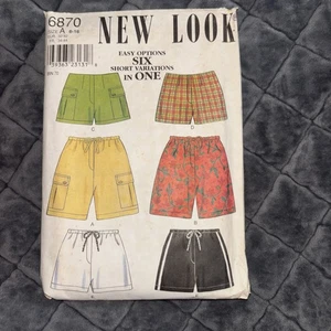 New Look #6870 Women's Six Short Variations Sewing Pattern Size 6-16 UNCUT - Picture 1 of 2
