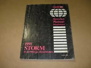 1991 Geo Storm Electrical Diagnosis Service Manual ek - Picture 1 of 1