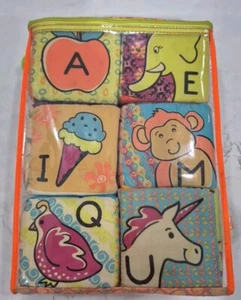 B Baby Spielzeug ABC Blöcke weiches Tuch - pädagogisches Alphabet im Reißverschlussbeutel  - Bild 1 von 14