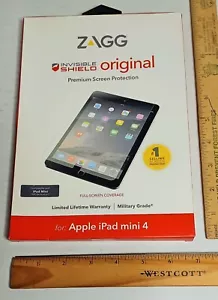 Zagg Invisible Shield Original Premium Screen Protection for Apple iPad Mini 4 - Picture 1 of 4