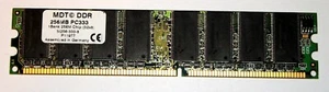 Memoria MDT DDR 256MB PC333 RAM PC2700U M256-333-8 P12770 non ECC 1 bank SDRAM - Picture 1 of 1