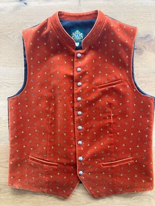 Hammerschmid ® Herren Trachtenweste Gr. 52 / Weste Rot/Blau Topzustand NP 179,- - Bild 1 von 7