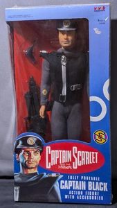 Vivid Imaginations 1993 CAPTAIN BLACK Scarlet 12" Figure 51018 Sealed NEW? - Picture 1 of 18