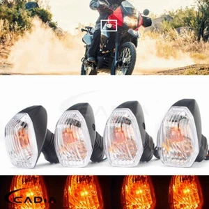 Front & Rear Turn Signal Lights Indicators For KAWASAKI KLR650 KLE 500 ZX-6RR - Picture 1 of 8