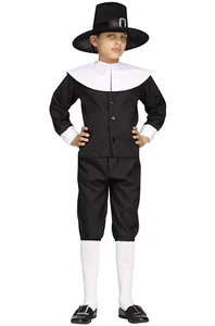 Brand New American Pilgrim Colonial Boy Child Costume - Picture 1 of 1