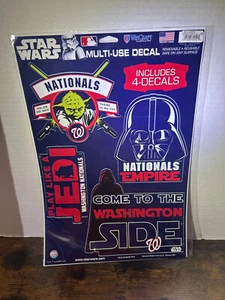 NEW Washington Nationals STAR WARS Multi-Use Decals DARTH VADER YODA JEDI 11X17 - Picture 1 of 7