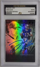 JOSH ALLEN Signed 2021 Panini Trading Card BUFFALO BILLS