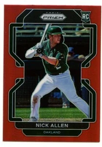 2022 Panini Prizm #69 Nick Allen Oakland Athletics Rookie Card RC Red - Picture 1 of 2