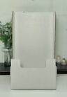 5' X 9' CORRUGATED COUNTERTOP WHITE BROCHURE HOLDER - 10 Pack