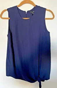Shinestar Womens Navy Blue Sleeveless Blouse Size Small - Picture 1 of 2
