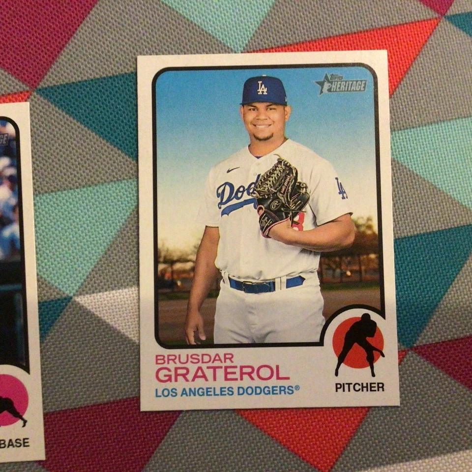 2022 Topps Heritage baseball HIGH NUMBER SP Brusdar Graterol #480 dodgers - Image 1 of 1