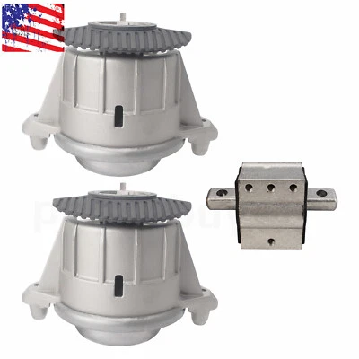 ENGINE MOTOR & TRANS MOUNT 3PCS SET FIT 2008-2011 MERCEDES-BENZ C300 3.0L 2WD - Image 1 of 4