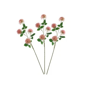 Künstliche Feuerball Lilie oder Scadoxus Blumen 72 cm/28 cm 3er Pack rosa - Bild 1 von 1