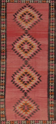 Овощной краситель Kilim Tribal шерсти ручной работы турецкий ковер двусторонний ковер 5 x 13 - Изображение 1 из 4