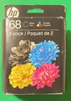 Genuine HP 68 B/C Ink Cartridge Combo For HP6152e 6155e 6552e Printer-OEM-2PK - Image 1 of 3