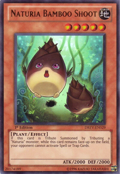 Naturia Bamboo Shoot [DREV-EN029] Ultra Rare Lightly Played 1st Edition - Yugioh - Image 1 of 1
