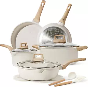 14 Pcs Pots and Pans Set Nonstick,Cookware Set Kitchen Cooking Set with Utensil - Picture 1 of 12