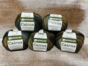 Lot of 5 Queensland Collection CAIRNS Cotton Blend YARN - 51 Muriwai Beach - Picture 1 of 4
