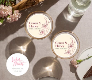 Personalisierter Getränke Topper Cocktail Party Hochzeit Henne Geburtstag essbar Gastgeschenk - Bild 1 von 6