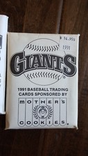 1991 MOTHERS COOKIES SAN FRANCISCO GIANTS SET WILL CLARK WILLIAMS BAKER SGA