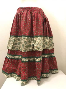 Native American Seminole Indians Women's Handmade Patchwork Holiday Skirt - Picture 1 of 3