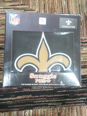 NFL New Orleans  saints Football Team New Snuggie Pillow Blanket NIB Cover